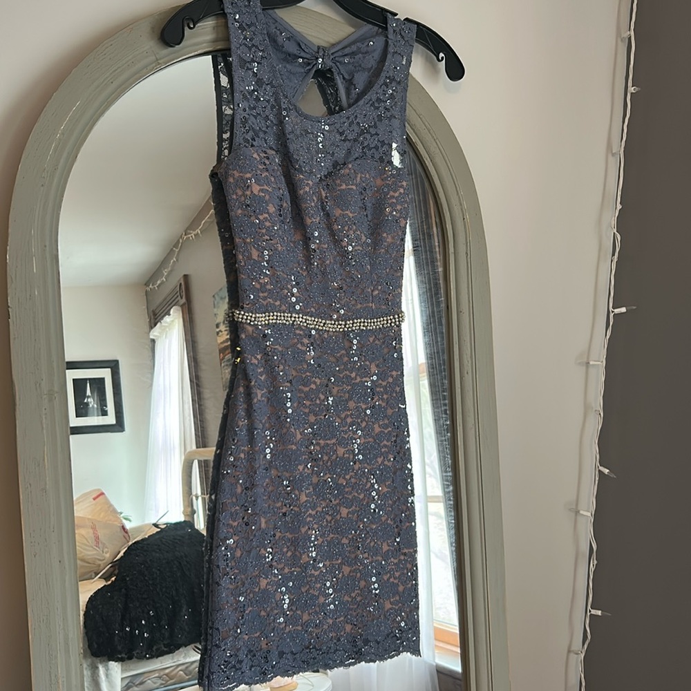 Purple homecoming dress